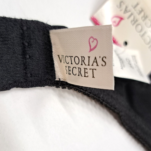 Vintage Victorias Secret Second Skin Satin BH 34C Schwarz - Bild 8 von 9
