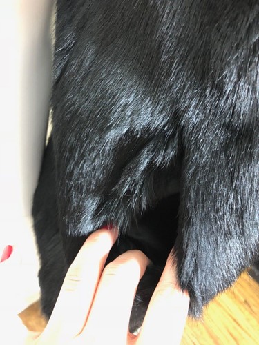 Adrienne Landau Rabbit Fur Vest in Black Size S - Afbeelding 5 van 10