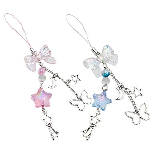 2 Pcs Accessoires Téléphone Portable Miss Porte-clés pour Etui Breloques Mignonnes - Photo 10/12