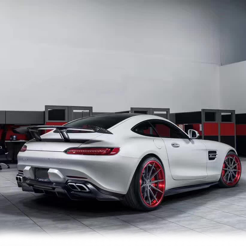 Carbon Fiber Rear Trunk Spoiler Wing For R Style MB AMG GT GTS GTR 16-18 - Picture 5 of 5