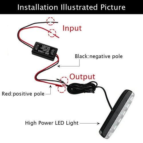 2X GS-100A Flash Strobe Controller Box Flasher Module LED Brake Tail Stop Light - Picture 5 of 9