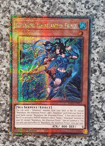 Yugioh RA03-EN013 Neptabyss, the Atlantean Prince QCSR 1st Edition MINT