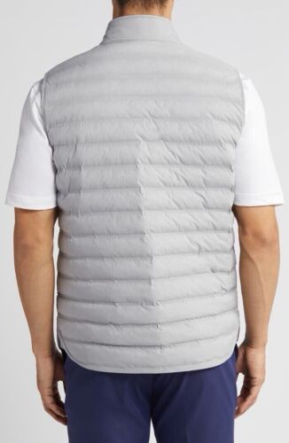 Peter Millar Crown Crafted Regent Vest Jacket Gale Gray MS24XZ20 Size L NWT - Picture 3 of 6