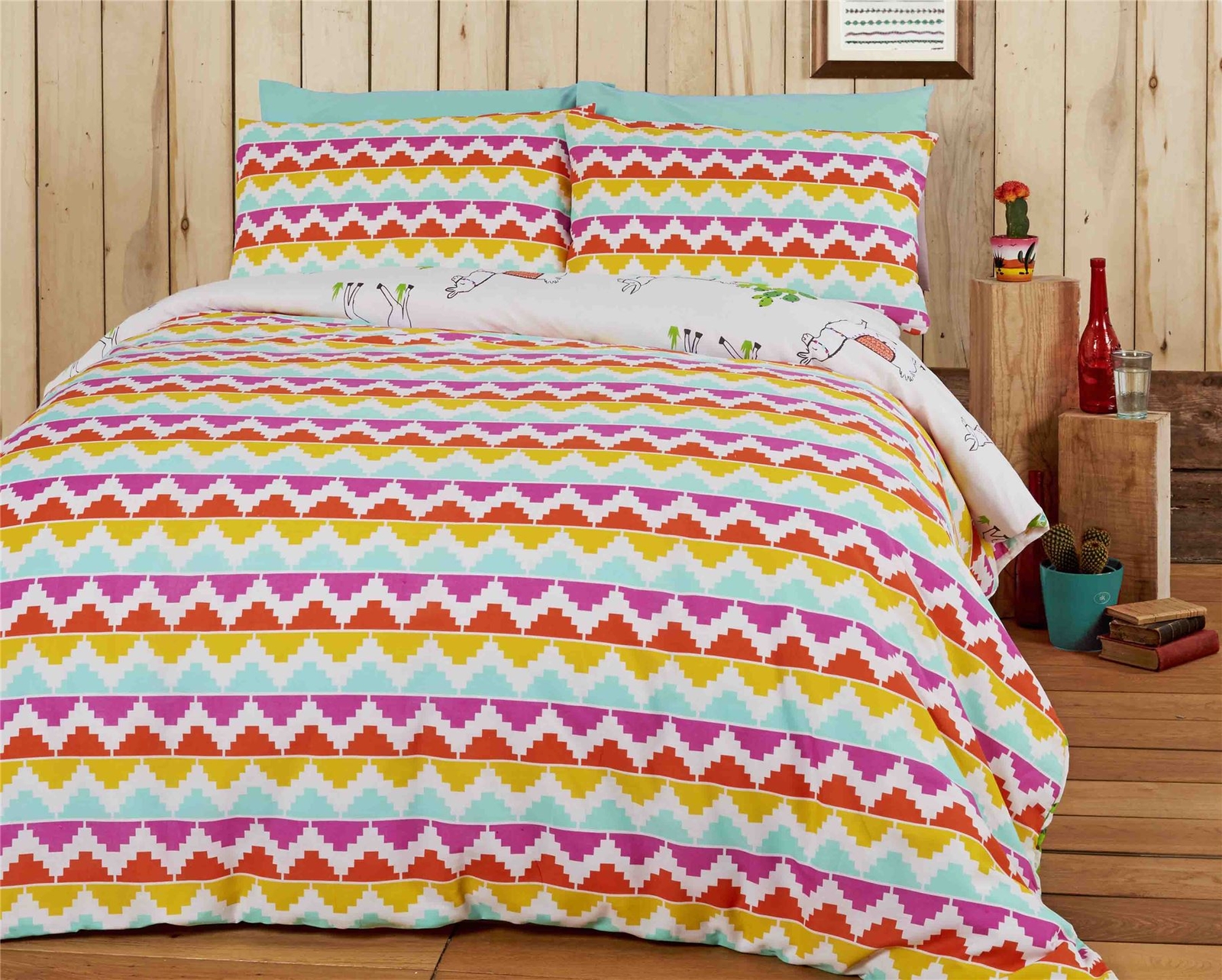 2 X Lama CACTUS Zig Zag blu blu blu misto cotone double face copripiumini King Dimensione 0b5ec8 2 X Lama CACTUS Zig Zag blu blu blu misto cotone double face copripiumini King Dimensione 0b5ec8