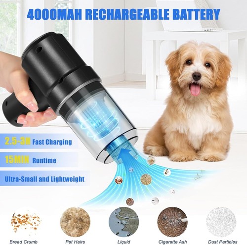 Handheld Vacuum Cordless, Mini Handheld Vacuum, Car Vacuum with LED, Electric - Picture 2 of 4