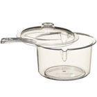 4, 3, or 2 PACK Clear No Stain Plastic Microwave Saucepans Pans Saucepan Pan Lid
