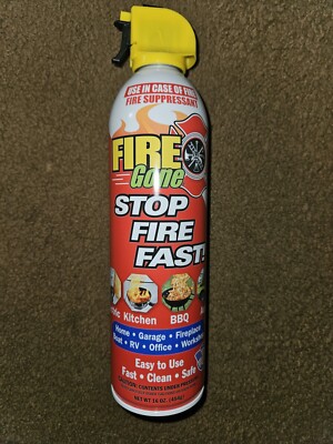 Fire Gone 5-in-1 Compact Fire Extinguisher for Car Grease, Electrical LOT OF 2