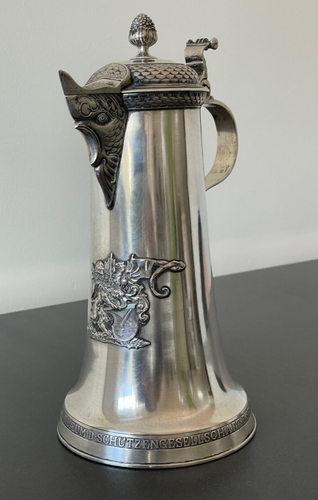 Jubiläumskanne der Schützengesellschaft der Stadt Zürich (1904) aus 800er Silber - Bild 1 von 24