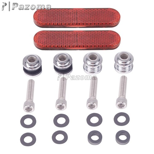 For Harley FLDE FLHC Sissy Bar Quick Release Mounting Hardware w/Reflector 18-20 - Picture 2 of 8