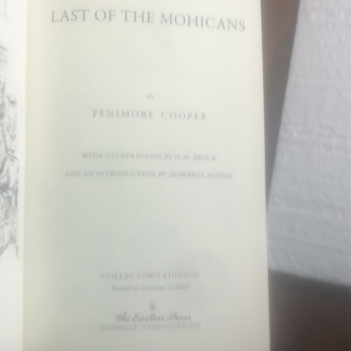 The Last of the Mohicans James Cooper Collector's Edition 2015 Easton Press Mint - 第 5/7 張圖片