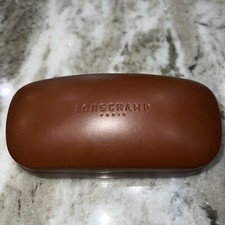Longchamp Paris Sunglasses Eyeglasses Hard Shell Case Brown