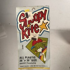 Vtg Retro Top Flite Kite Snoopy Woodstock Parachuting NOS 36 x30 Crunden Martin