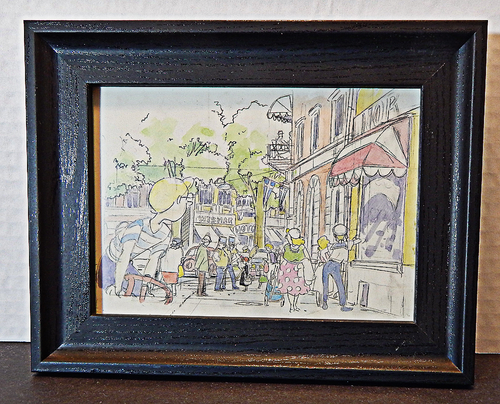 Kiki's...Service Rare "WANT SOME DONUTS?"Drawing by Yoshifumi Kondo Framed - Picture 3 of 9