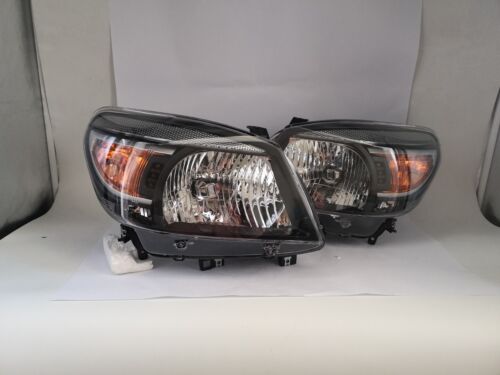 Pair LH+RH Head Light Lamp (Black) For Ford Ranger PK 2009-2011 LHS+RHS - Picture 7 of 10