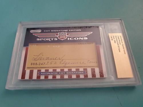 LLOYD "Little Poison" WANER 3 Of 25 2010 Razor Sports Icon Cut HOF Autograph - Picture 5 of 10