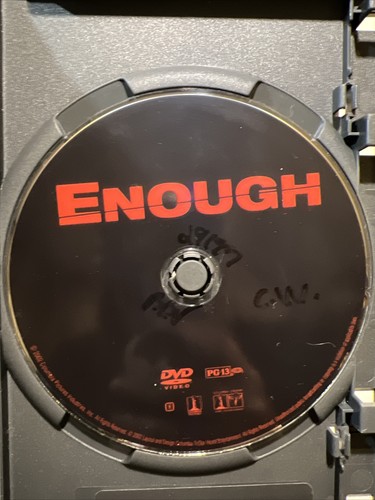Enough DVD 2002 Widescreen Full Screen Jennifer Lopez Billy Campbell - Picture 3 of 8