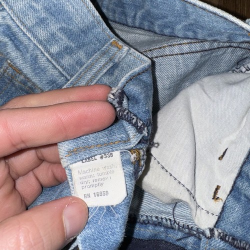 Kids Bell Bottom Blue Jeans Denim Big Smith Vintage 70s Youth Girls sz 21 25 - Picture 7 of 13