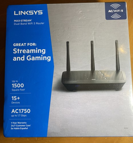 Linksys Max-Stream AC1750 - Dual-Band WiFi 5 Router Great 4 Streaming & Gaming