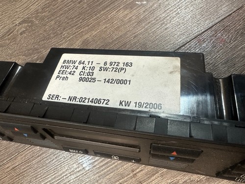 BMW X5 E53 Automatic A/C Air Conditioning Control Switches 6972163 - Picture 3 of 3