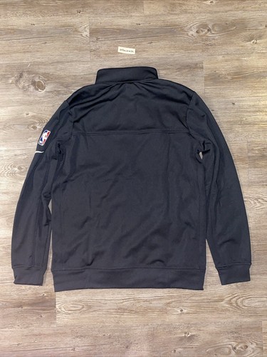 NIKE NBA CHICAGO BULLS TEAM ISSUE ZIP-UP JACKET SZ MEDIUM DA8418-010 BLACK NEW - Picture 5 of 5