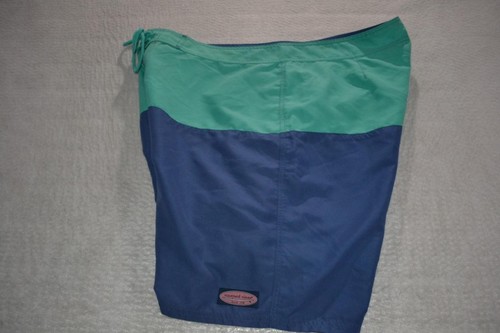 Pantalones cortos de natación 42834-a Vineyard Vines azul verde talla 40 adultos para hombre - Imagen 7 de 7