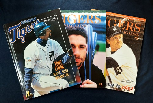 Lot of 3 Detroit Tigers Souvenir Magazines 1997, 2000, 2003