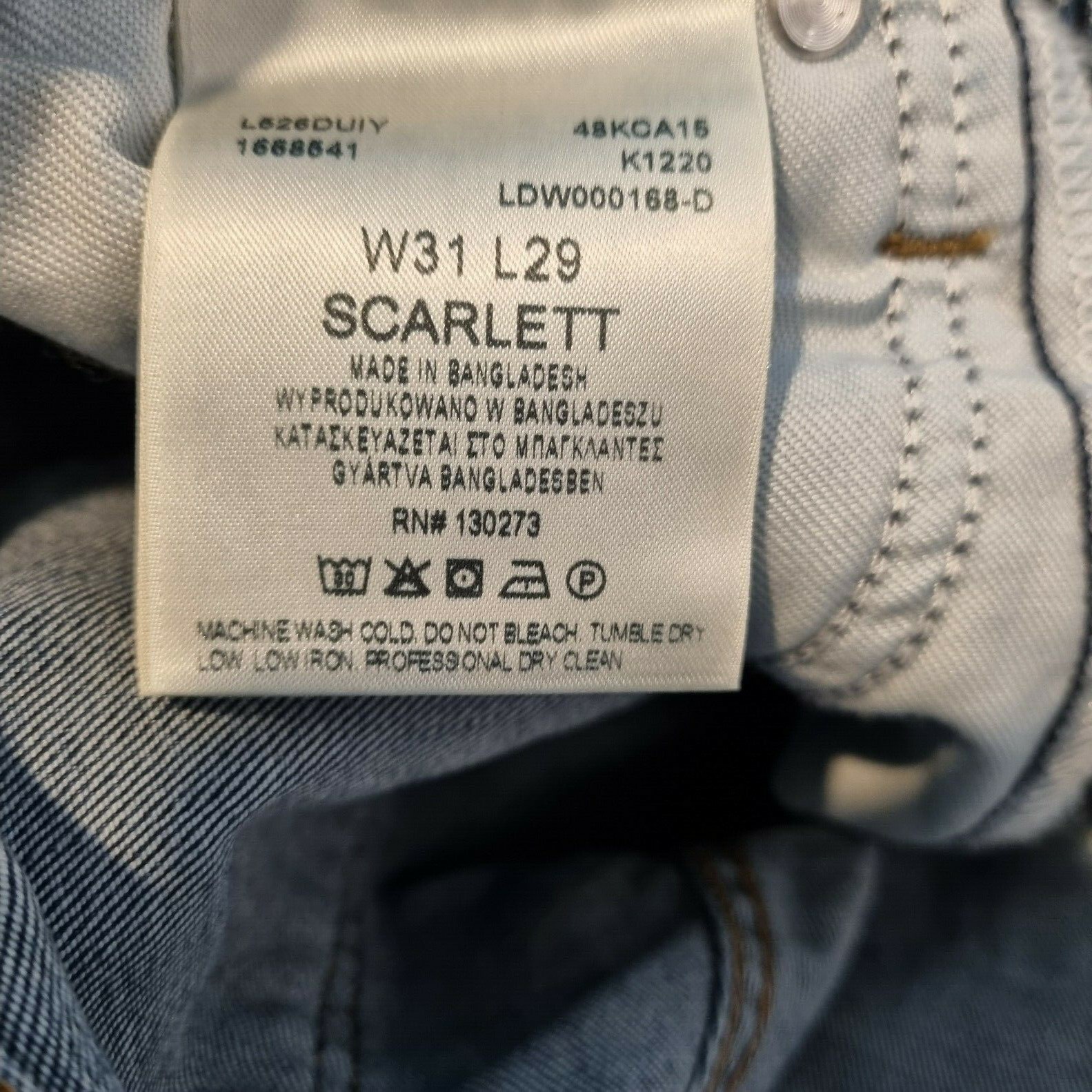Lee Women's Scarlett Skinny Blue Denim Jeans. Size 31W/29L image 8