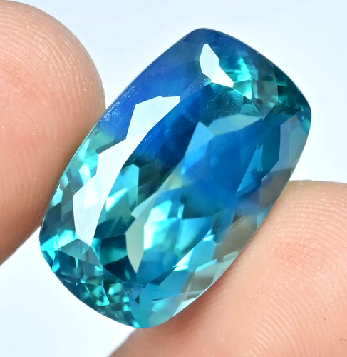 26.75 Ct Natural Greenish Neon Blue Paraiba Tourmaline Flawless Loose Gemstone - Picture 4 of 7