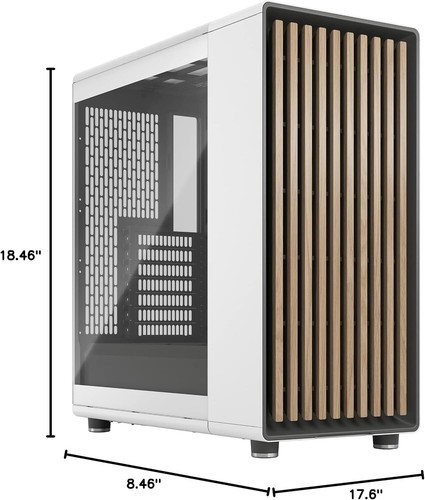 Sustainable Oak Front Gaming Case with Clear Glass Panel - 140mm Fan Included - Photo 10/10