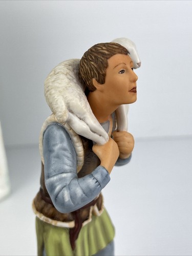 Franklin Mint Nativity Shepherd & Sheep Gianni Benvenuti Boxed Card 1989 Vintage - Picture 10 of 19