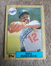 1987 Topps Baseball Card #734 Bill Madlock - Los Angeles Dodgers 