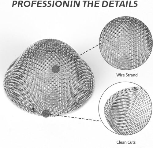 50 PCS Pipe Screens 3/4 Inch 100% Stainless Steel Bowl Screens Filters,0.75 Inch - Picture 4 of 11