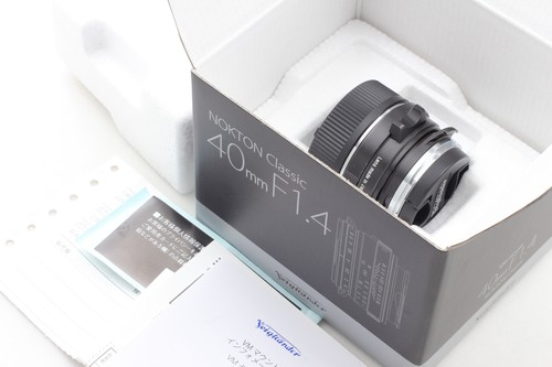 【Almost Unused w / Box】 Voigtlander Nokton Classic 40mm f/1.4 Leica M Lens Japan