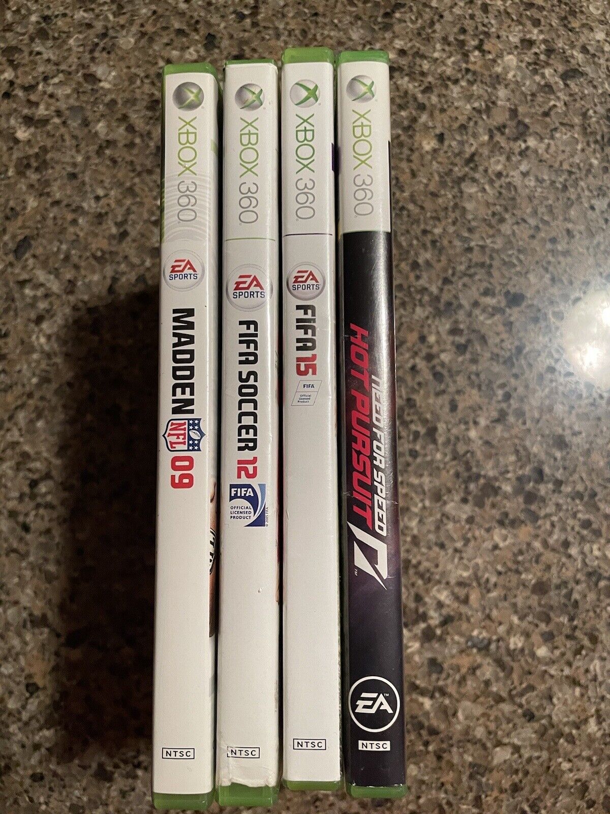 Old Xbox 360 Games Madden 09, FIFA 12, 15, Need for speed Hot