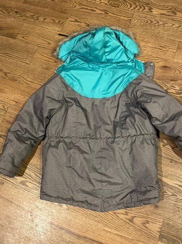 ZeroXposur Boarding Girls Winter Coat Youth Size XL (16) Gray/Neon/Turquoise  - Picture 12 of 12