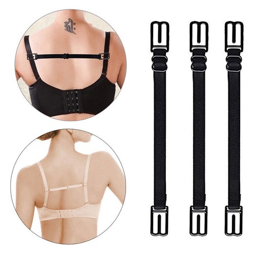 3pc Bra Strap Holder Nonslip Elastic Adjustable Band Strap Racer Back Clip Women - Picture 7 of 12