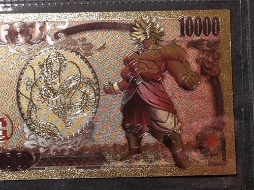 BROLY - SUPER SAIYAN LEGGENDARIO - DRAGON BALL Z -BANCONOTA DORATA - CERTIFICATO - Imagen 4 de 10
