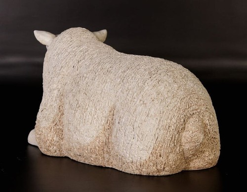 Texelaar Sheep Small Statue Lying Down Realistic Farmyard Figure Lifesize Models - Picture 6 of 9