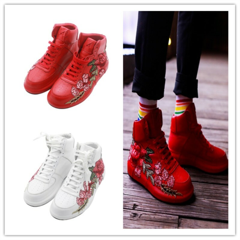 Bordado De Hombre Zapatos De Plataforma Oculta Zapatos Atléticos De Alta Top placas 4CM De Cuero Bordado De Hombre Zapatos De Plataforma Oculta Zapatos Atléticos De Alta Top placas 4CM De Cuero