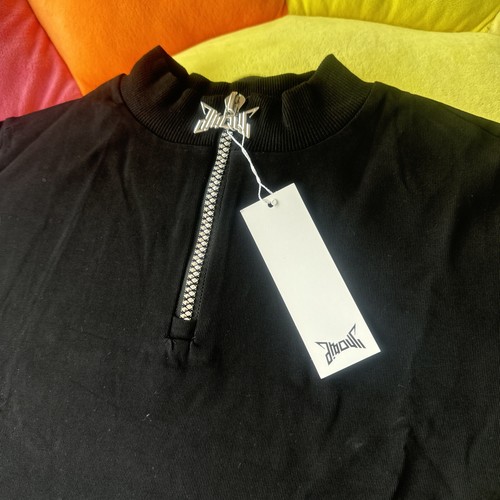 IRONIE DE L’AMOUR Unisex Heavy Regular 1/4 Zip T-shirt BNWT Designed In Germany - Picture 2 of 7