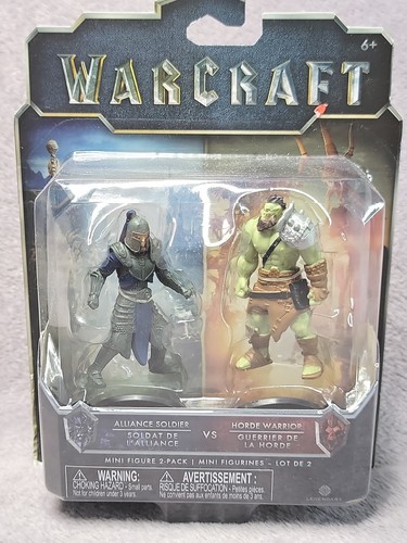 NUEVO Paquete de 2 Mini Figuras Alianza Soldado VS Durotan Película NOB - Imagen 2 de 12