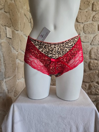 Shorty rouge et léopard n° P7101 neuf (li) - Picture 1 of 5
