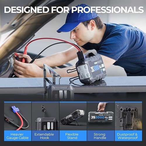 TOPDON JS3000/VS2000 Plus Booster Starthilfe Jump Starter PowerBank autobatterie - Bild 3 von 31
