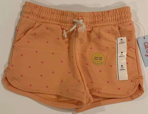 Cat & Jack Pull On Drawstring Shorts Peach Tie Dye Green Lot of 3 Girls M 8 NEW - Picture 3 of 14