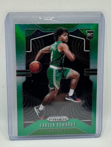 2019-20 Panini Prizm Carsen Edwards RC Green Prizm #276 Boston Celtics