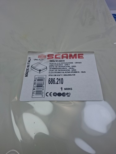 SCAME 686.21 Scabox Contenitore Grigio Scatola di Giunzione - Foto 4 di 4