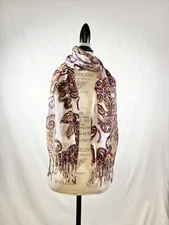Sportsgirl Bohemian Floral Viscose Rectangle  Head Wrap Hair Cover Tichel Scarf