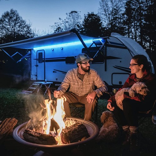 Luz toldo exterior RGB cambio de color 12V 300LED cámper furgoneta caravana autocaravana EE. UU. - Imagen 7 de 15