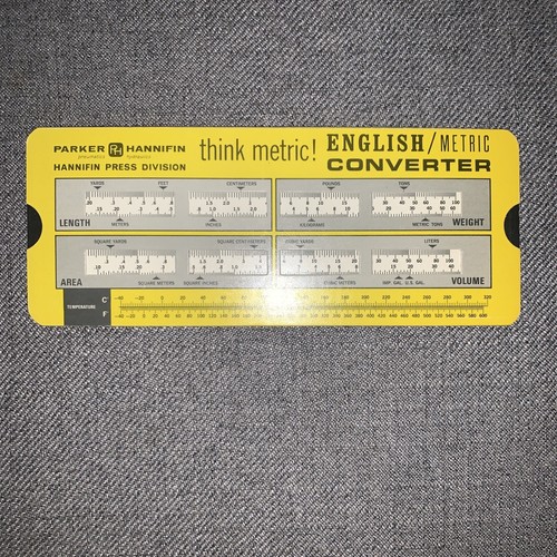 Parker Hannifin Think Metrischer Englisch/Metrischer Konverter - Bild 1 von 7