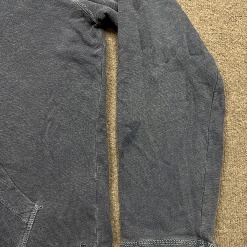 James Perse Mens Hoodie Blue 2 Full Zip Lightweight Breathable Drawstring * READ - Picture 9 of 13